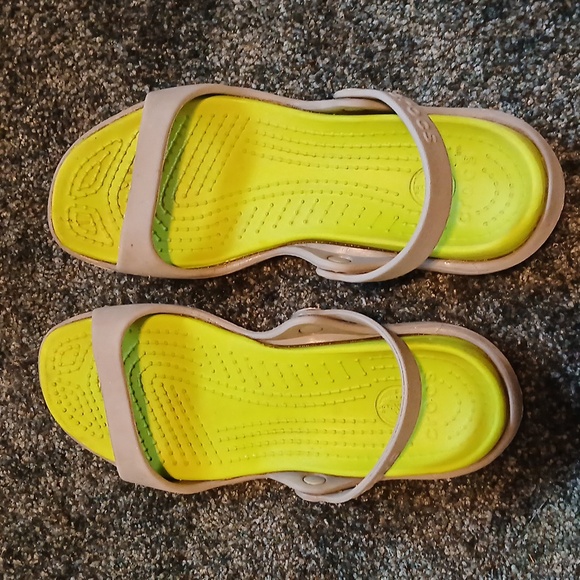 Ladies Crocs Cleo Sandals Sz 8 - Picture 3 of 6